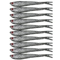 10Pcs Fishing Lure Soft Bait Fork Tail Soft Bait Swimbaits For Bass Carp Trout
