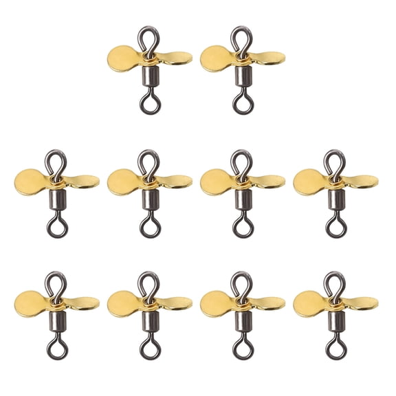 10Pcs Fishing Lures Plug Casting Fly Propeller Spinnerbait Props Fishing Lures Hook Baits Fishing Accessory