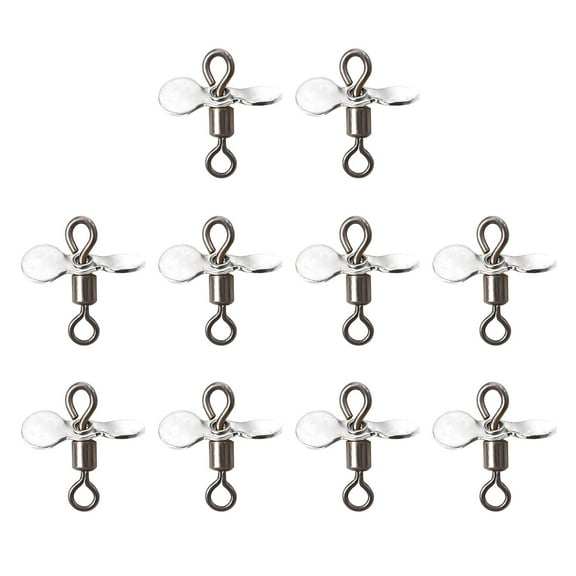 10Pcs Fishing Lures Plug Casting Fly Propeller Spinnerbait Props Fishing Lures Hook Baits Fishing Accessory