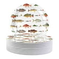 thumbnail image 1 of 10Pcs Fishing Party Plates Napkins Ofishally Birthday Supplies Fishing Birthday Paper Dessert Cake Plates Tropical Fish Tableware Sets for Guests Birthday Party Decorations, 1 of 3