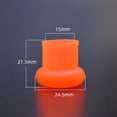 thumbnail image 1 of 10Pcs  Fishing Rod Stopper Silicone Fishing Gear Fishing Rod Fixed Ring Fishing Rod Retaining Ring Rod Bottom Protector Handle Protective Case RED, 1 of 8