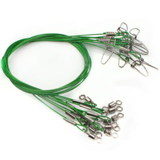 Fishing Tools Fishing Line Steel Wire Leader With Swivel And Snap  20Pcs/Pack 