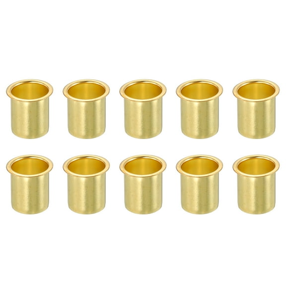 10Pcs Fit for 13mm(1/2") Tube ID Brass Compression Fitting, Insert Tube Support Compression Sleeve Fitting, Sleeve Ferrules for Water Oil Air Pipe