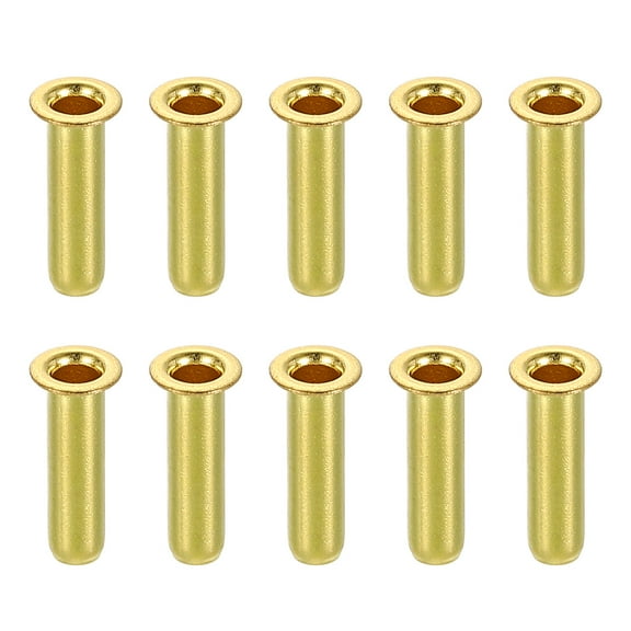 10Pcs Fit for 1/8" Tube ID Brass Compression Fitting, Insert Tube Support Compression Sleeve Fitting, Sleeve Ferrules for Water Oil Air Pipe
