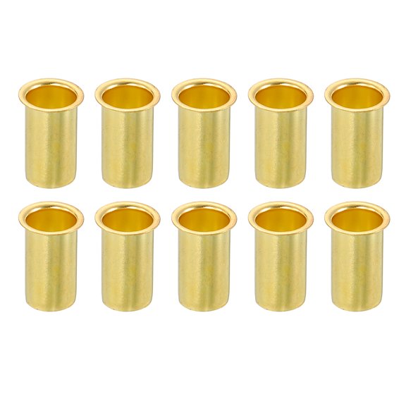 10Pcs Fit for 8mm(5/16") Tube ID Brass Compression Fitting, Insert Tube Support Compression Sleeve Fitting, Sleeve Ferrules for Water Oil Air Pipe