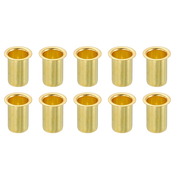 10Pcs Fit for 9mm(23/64") Tube ID Brass Compression Fitting, Insert Tube Support Compression Sleeve Fitting, Sleeve Ferrules for Water Oil Air Pipe