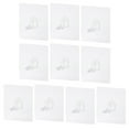 thumbnail image 1 of 10Pcs Fixed Paste Hook Non-Perforated Good Load-Bearing Plastic Clear Shelf Support Bracket for Closet, 1 of 7