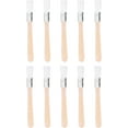 thumbnail image 1 of 10Pcs Flat Paint Brushes Small Wood Paint Brush Artist Craft Paint Brushes Watercolor, Small Painting Brush Bulk Art Detail Oil Brush for Kid Adult(5.5 x 0.6 Inch) (White), 1 of 12