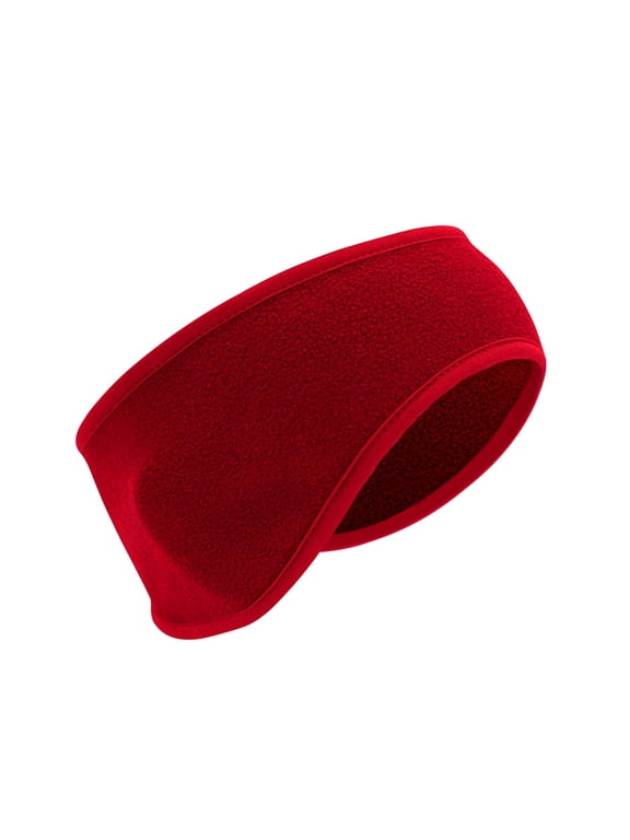 10Pcs Fleece Headband Ear Warmers! Werulen Winter Fleece Earband Headband, Stretchy Ponytail Ear Warmers for Women Men, Thermal Head Wrap for Running Cycling Hiking, Cold Weather Sports Headband,