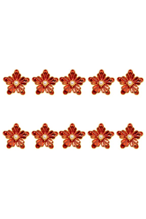 10Pcs Flower Shape Metal Cufflinks Button Decorative Sewing Fasteners For Jackets Dress Shirt Handmade Garments Clothing