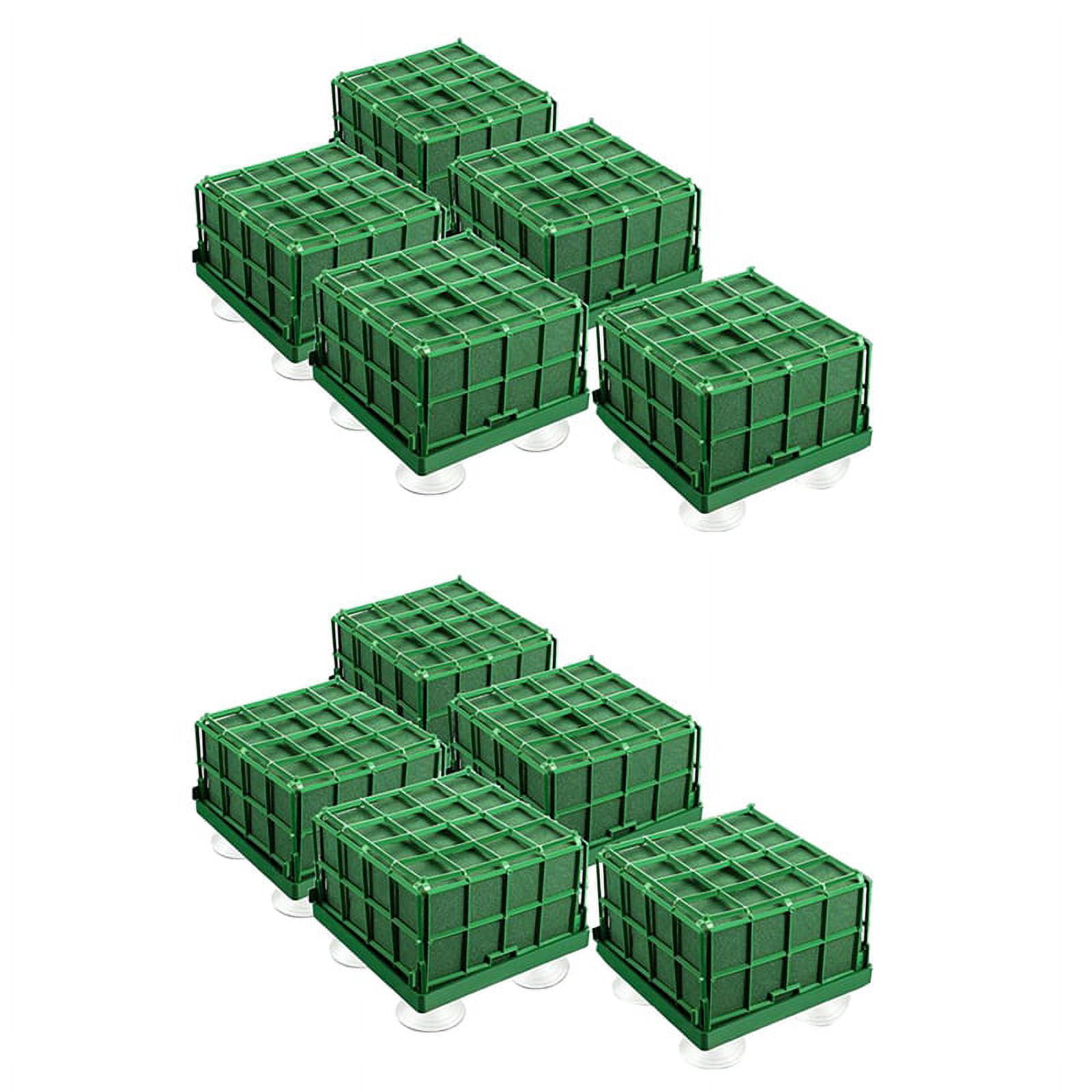 10Pcs Foam Cage Flower Holder with Foam and Suction Cup for Wedding Table Centerpiece Arrangement
