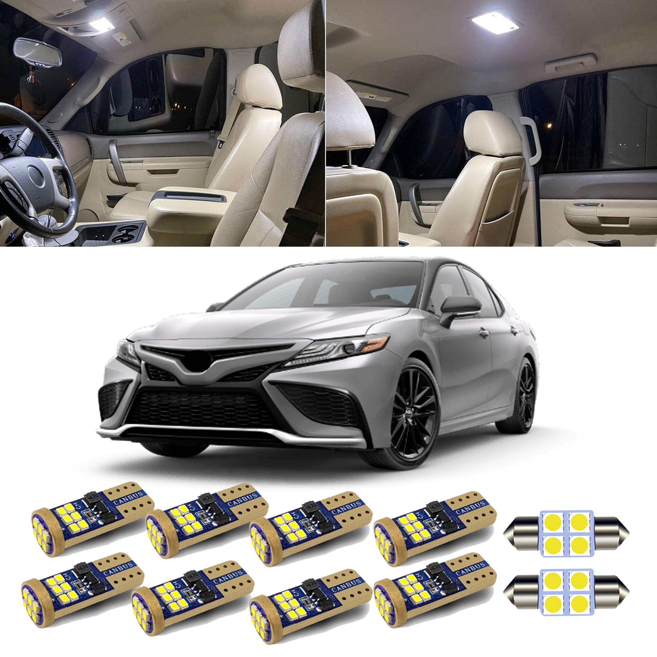 10Pcs For 2018 2019 2020 2021 2022 2023 2024 Toyota Camry Led Intieror