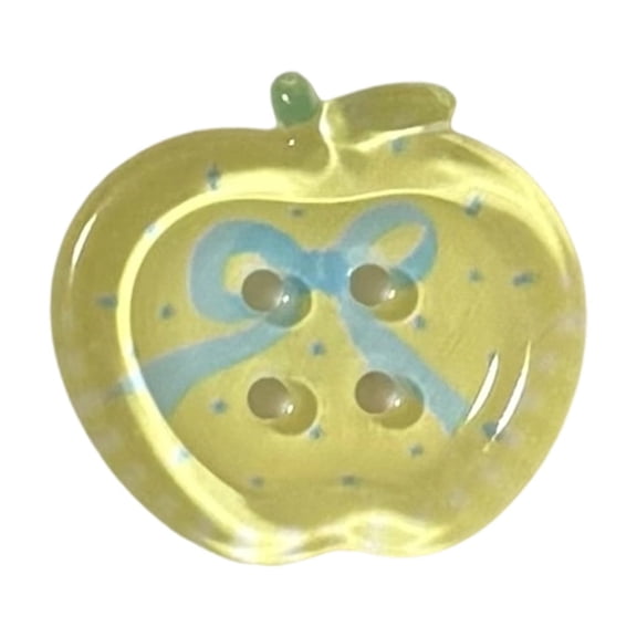 10Pcs Fruit Shape Acrylic Button 4 Hole Button 20mm Sewing Button for Art Craft Sewing Knitting Clothing Decoration