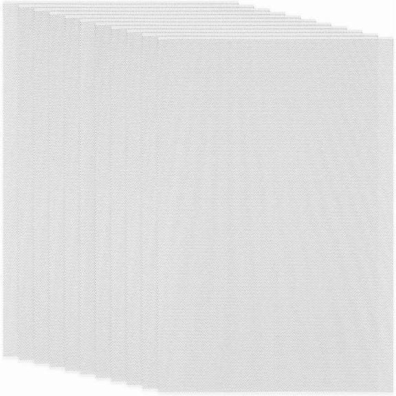 10Pcs Fursuit Eye Mesh White 11.81x7.87in PVC Plastic Net 0.8mm Hole Waterproof Printable Mesh for Furries Cosplay DIY Craft Prop Making Sculpture Home Decor White