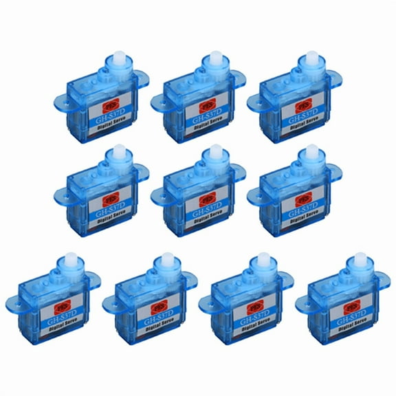 10Pcs GH-S37D 3.7G Digital Servo Miniature Servo for RC Plane Trex 250 Helicopter Boat Car,10 x GH-S37D Digital Servo,Blue