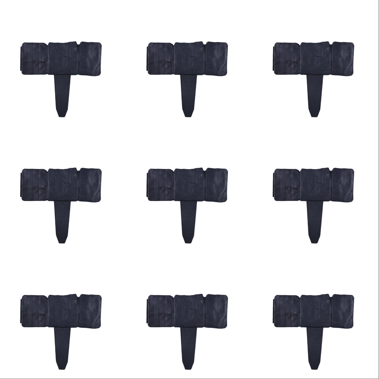10Pcs Garden Edging Border, Imitation Stone Fence Panels, Decorative Flower Bed Edging Barrier for Landscaping, Lawn Border with Ground Spikes for Patio Backyard