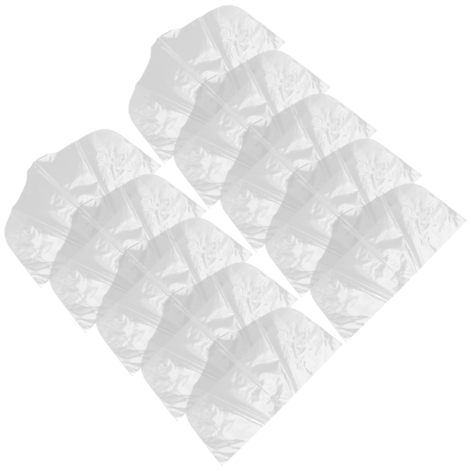 10Pcs Garment Shoulder Covers Hanging Garment Protectors Transparent