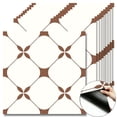 thumbnail image 1 of 10Pcs Geometric Minimalist Peel and Stick Floor Tiles， 12x12in Covers 10 Sq. Ft. SelfAdhesive DIY Vinyl Flooring， Removable and Waterproof for Bathroom， Kitchen， Living Room， Staircase, 1 of 8