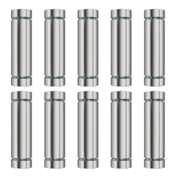 10Pcs Glass Fasteners Stainless Steel Advertising Standoffs Pin Nails Billboards Fixing Screws Hardware Easy to Install