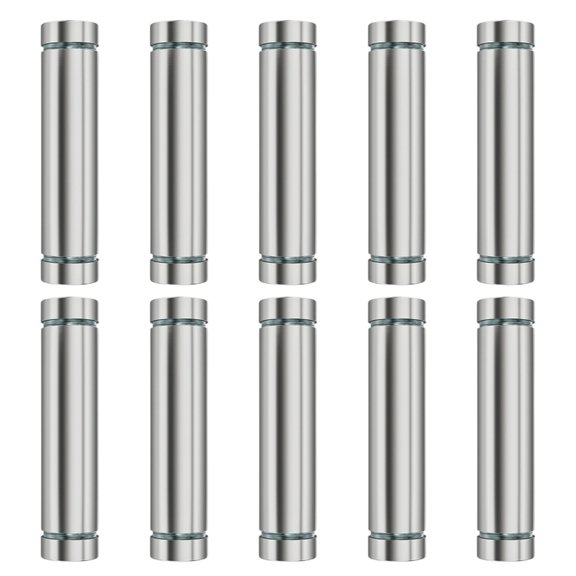 10Pcs Glass Fasteners Stainless Steel Advertising Standoffs Pin Nails Billboards Fixing Screws Hardware Easy to Install