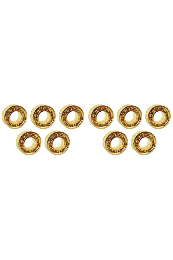 10Pcs Gold 10 Ball Yoyo Bearing Professional Extra Long Sleep Idling YOYO Bearing Yo-Yo Bearings