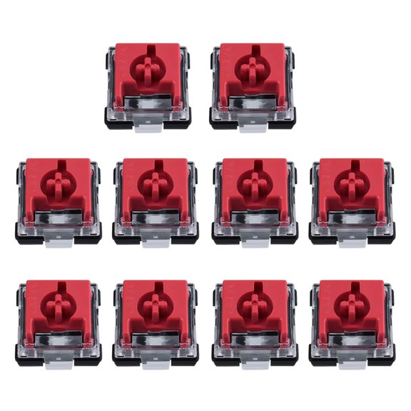 10Pcs Gold Contacts Switches Soundless Enhanced Typing Gaming Mechanical Keyboards
