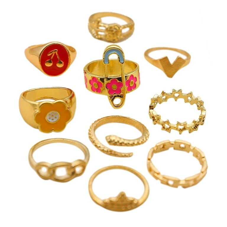 90s gold rings hot sale