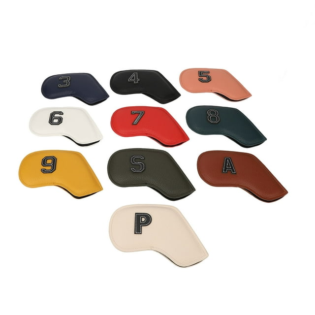 10Pcs Golf Iron Club Head Covers Headcovers Set Golf Iron Covers for