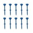 thumbnail image 1 of 10Pcs Golf Tees Plastic Non Limiting Nails Holders, Low Resistance Golf Accessories Durable Pe Plastic Tees for Stable Shooting and Portable Golf Course Use Blue Green White, 1 of 6