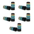 thumbnail image 1 of 10Pcs Golfing Tapered Ferrules Fit 0.35Inch 0.37Inch Tapered and Parallel Shafts Colorful Striped Golfing Iron Ferrules, 1 of 8