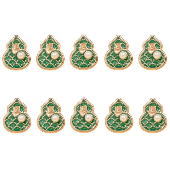 10Pcs Gourd Shaped Alloy Buttons Multipurpose Sewing Buttons For Garments Jackets Shirt Clothing Dressmaking Decoration