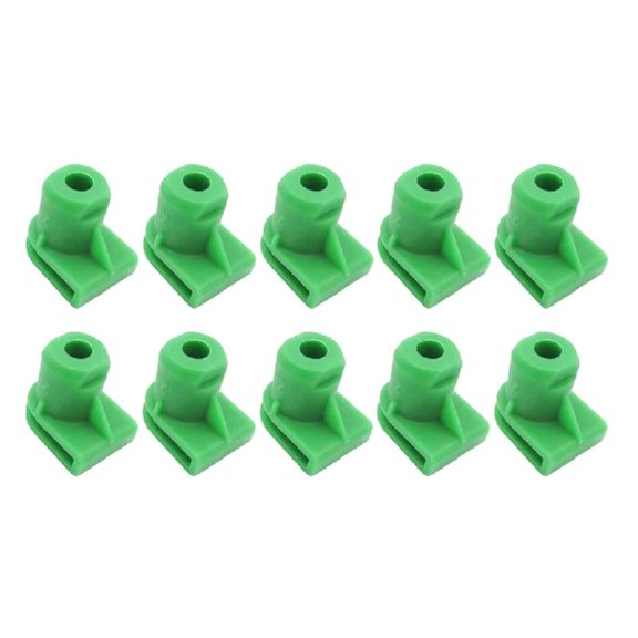 10Pcs Green Nylon Front Bumper Trim Fastener Clips 30640541 for Multiple Models Easy Installation