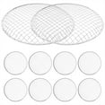 10Pcs Grill Mesh Camping Grill Net BBQ Grate Round Cooking Mat
