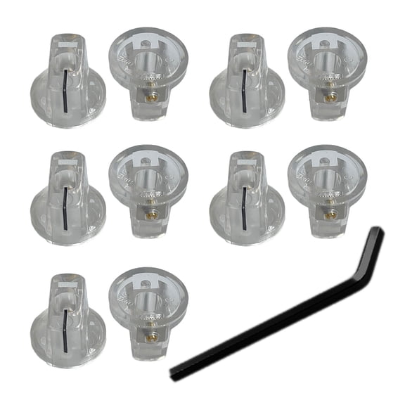 10Pcs Guitar Potentiometer Control Knobs Plastic Guitar Effect Pedal Knobs Pointers Control Knobs Guitar Replacement Part