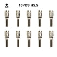 thumbnail image 1 of 10Pcs H4 Hex Shank Socket Screwdriver Bits Set 2.5-5.5mm Nut Driver For DIY Projects Professional Tool, 1 of 11