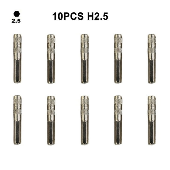 10Pcs H4 Hex Shank Socket Screwdriver Bits Set 2.5-5.5mm Nut Driver For DIY Projects Professional Tool