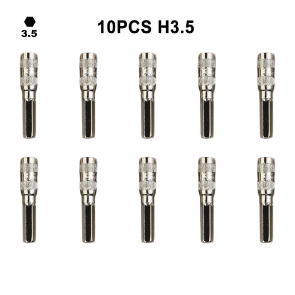 10Pcs H4 Hex Shank Socket Screwdriver Bits Set 2.5-5.5mm Nut Driver For DIY Projects Professional Tool