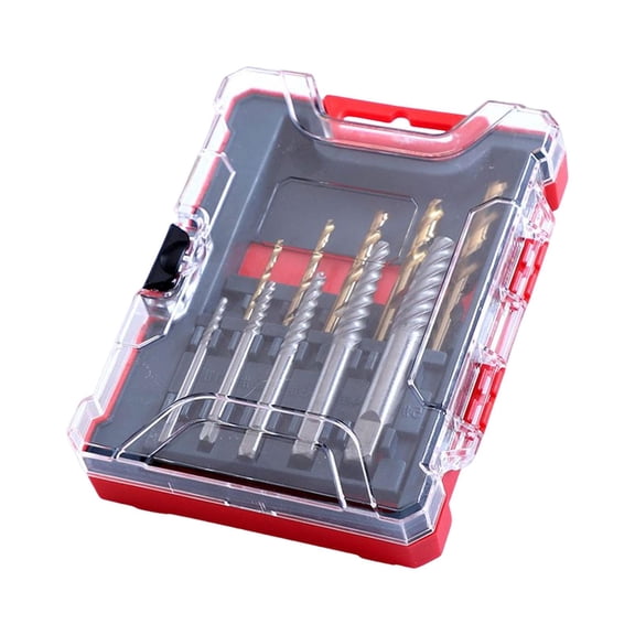 10Pcs HSS Steel Broken Easy Out Fastener Picker Tool,Out Screw Extractor Drill Bit Tool Set