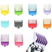 10Pcs Hair Clipper Guards Set Cutting Guides Combs Compatible with Most Size Clippers(1/16in to 1in )