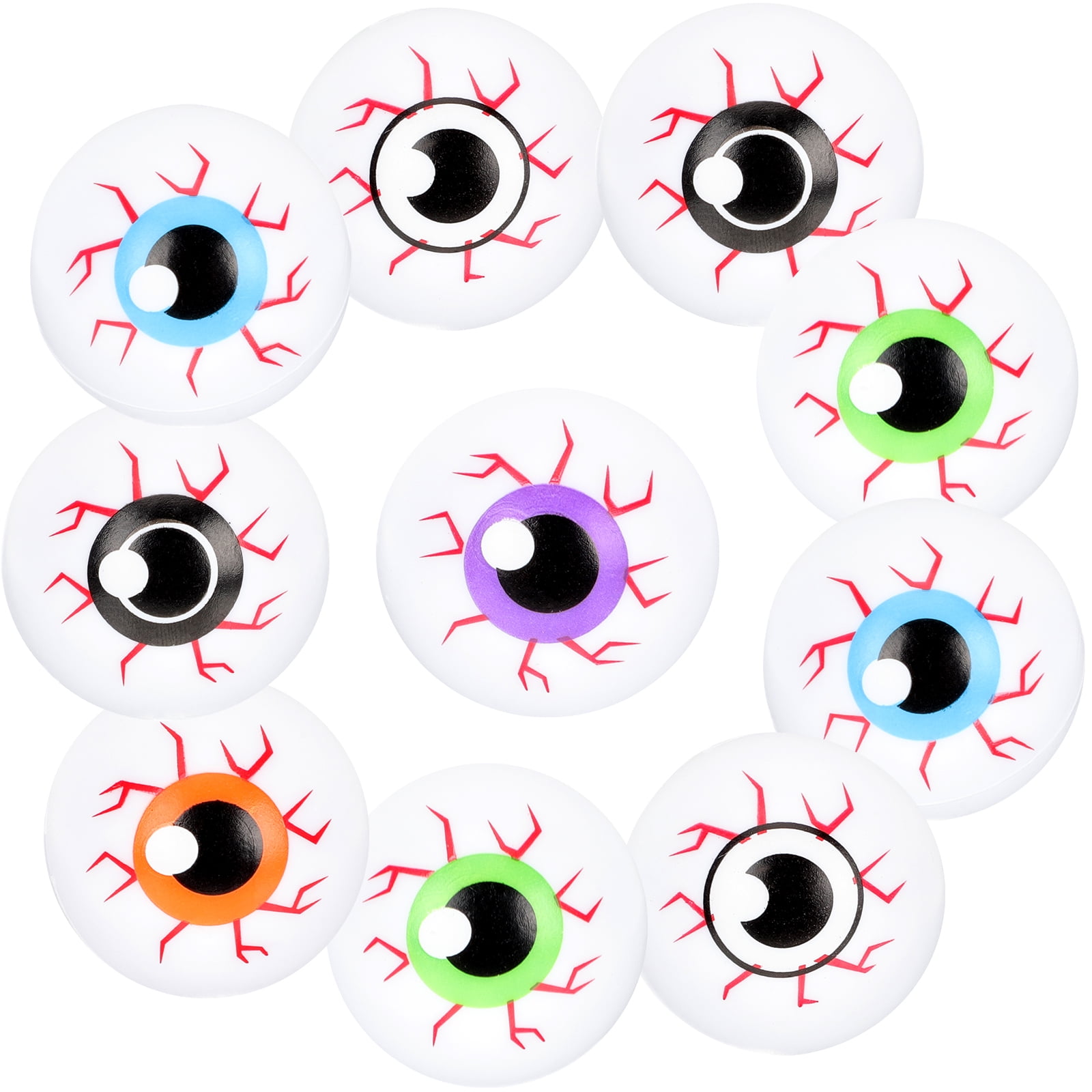 10Pcs Halloween Eyeballs Creepy Fake Eye Balls Halloween Party Favors