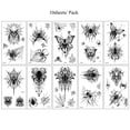 thumbnail image 1 of 10Pcs Halloween Fake For Women Men Disposable Waterproof Spider Temporary For Halloween Body Makeup Sticker, 1 of 9