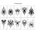 thumbnail image 1 of 10Pcs Halloween Fake For Women Men Disposable Waterproof Spider Temporary For Halloween Body Makeup Sticker, 1 of 9