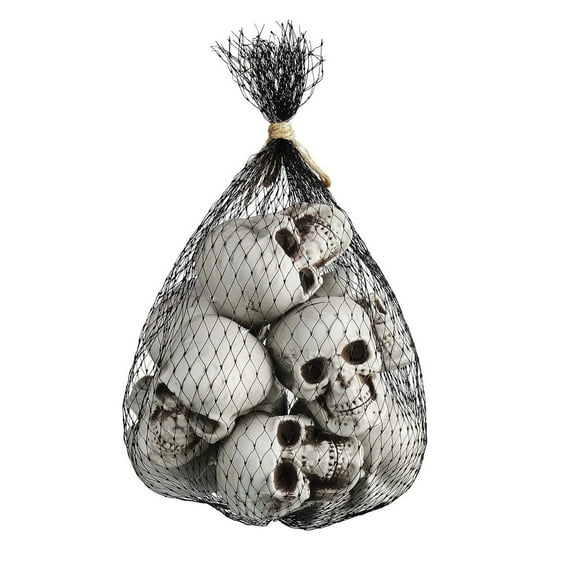 10Pcs Halloween Mini Skeleton Head Terrifying Table Decor Skull Heads Scary Props Halloween Decor Props Skulls Decoration