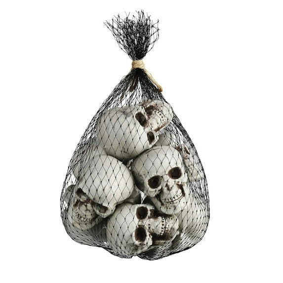 10Pcs Halloween Mini Skeleton Head Terrifying Table Decor Skull Heads Scary Props Halloween Decor Props Skulls Decoration