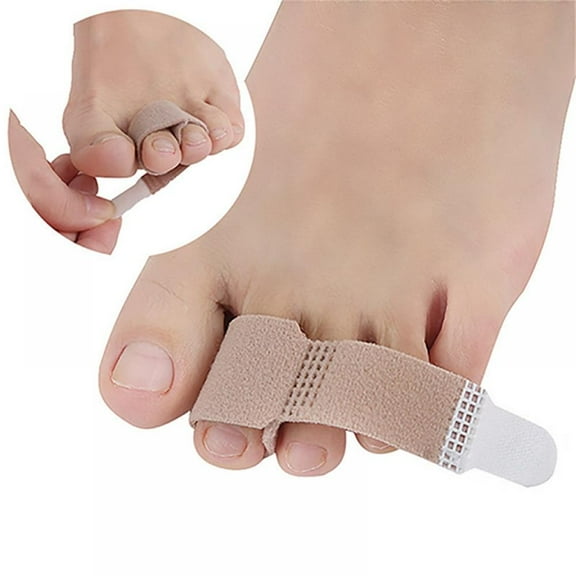 10Pcs Hammer Toe Straightener, Hammer Toe Splints, Toe Cushioned Bandages for Correcting Hammer Toes, Broken Toes, Crooked Toes & Overlapping Toes