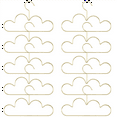 thumbnail image 1 of 10Pcs Hangers Non Slip Metal Toddlers Clothes Hanger Golden Kids Cloud Shape Coat Han xwm25, 1 of 6