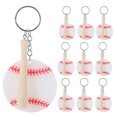 10Pcs Hanging Keychains Delicate Key Chains Decorative Baseball
