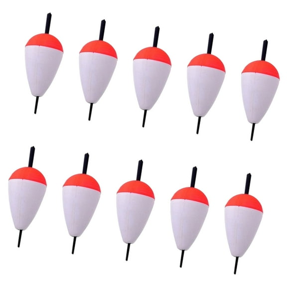 10Pcs Hard Foam Float Buoys Bobber Fishing Stick Float Fishing Tackle Sea Rock Fishing Striking Float Easy to Use