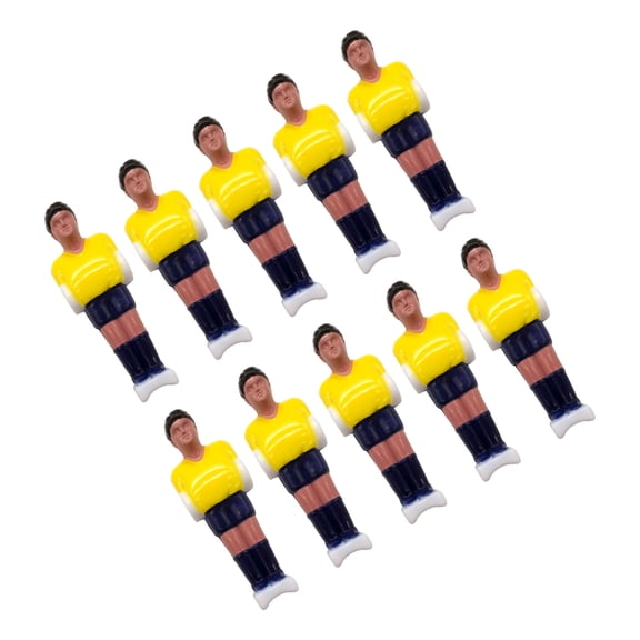10Pcs Hard Plastic Soccer Foosball Man Small Foosball Table Soccer Figures Football Machine Action Figure Easy to Use