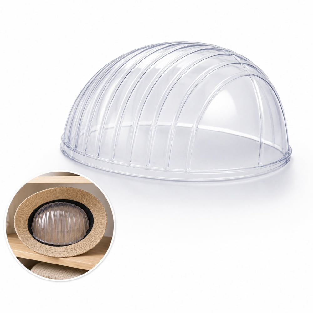 10Pcs Hat Shaper Insert, Clear PVC 7.5×3.9 Inch Cap Crown Holder ...